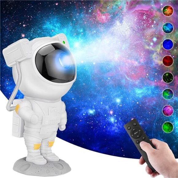 Star Projector Night Lights,Kids Room Decor Aesthetic,Tiktok Astronaut Nebula - Picture 1 of 5